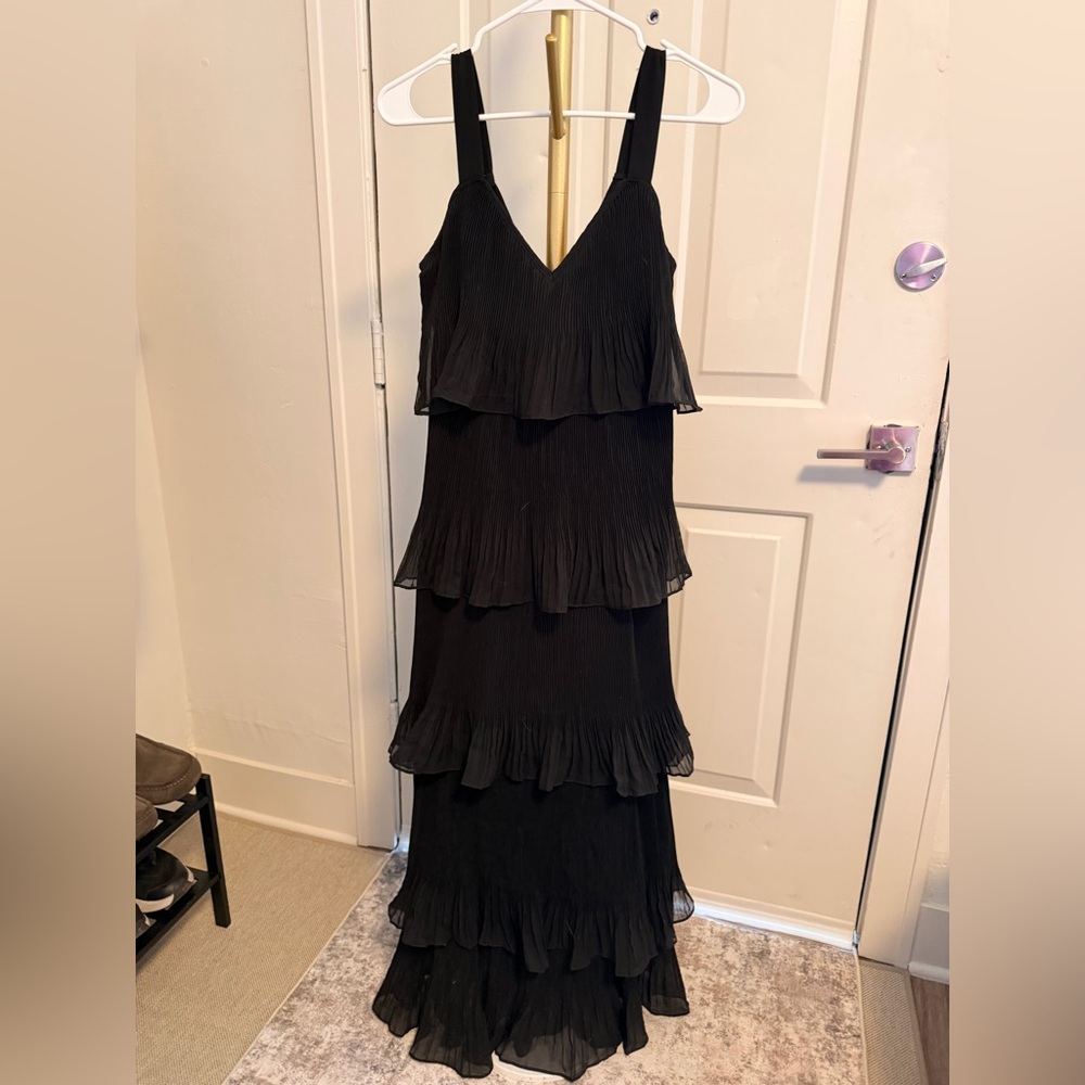 Lulu's Black Tiered Maxi Dress